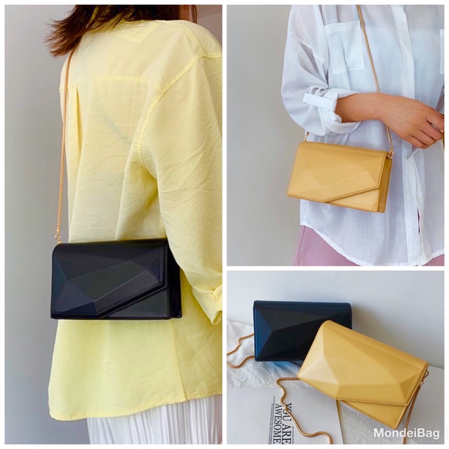 ORIGINAL  Charles&k3ith hexagon sling chain bag / tas CK c&k cnk selempang rantai