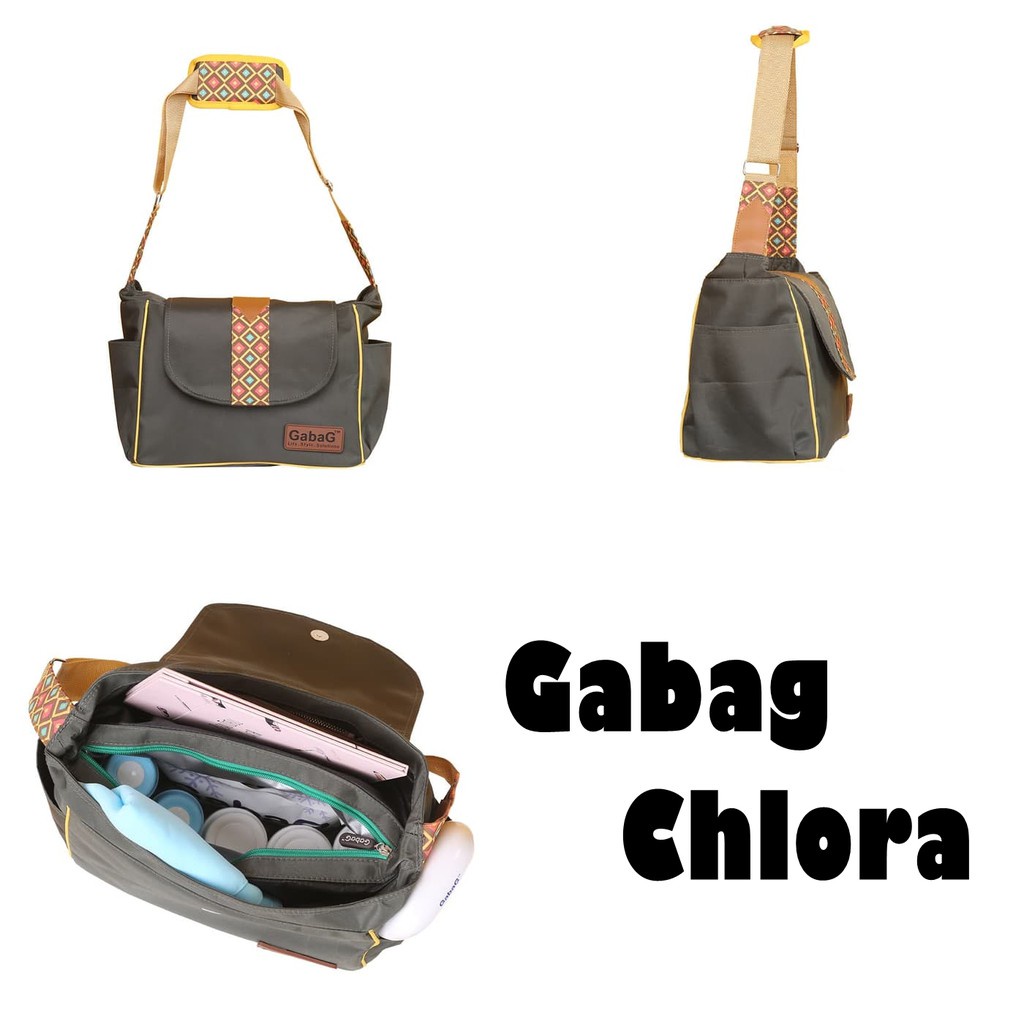 GabaG Chlora Double Sling Thermal Bag - Tas Bayi