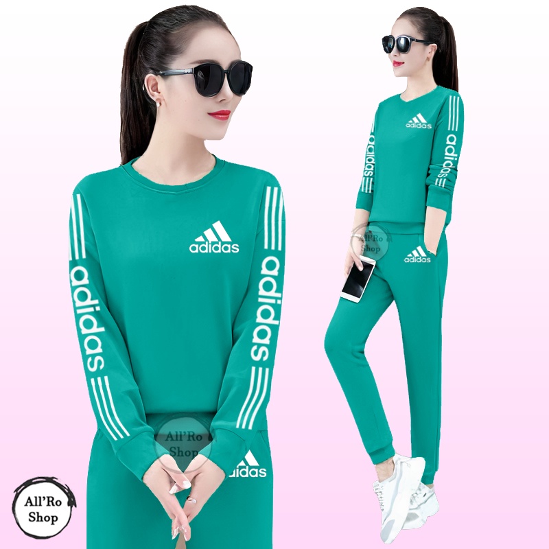 Baju Setelan Olahraga Senam Training Wanita Stelan Wanita Lengan Panjang ADDS Ukuran L XL XXL XXXL JUMBO ARS 00038