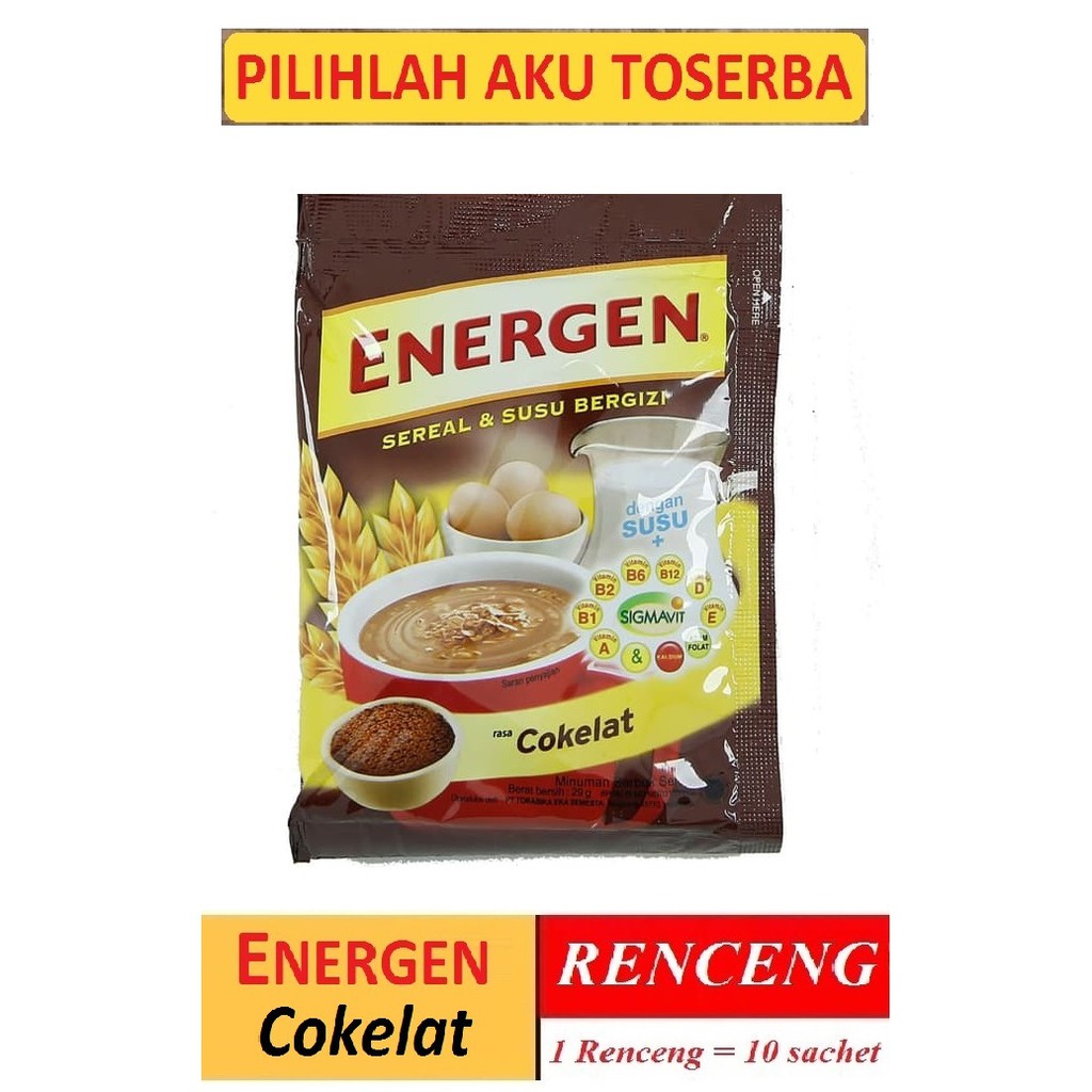 Energen COKELAT COKLAT Renceng 29gr x 10 Sachet (HARGA 1 DUS)