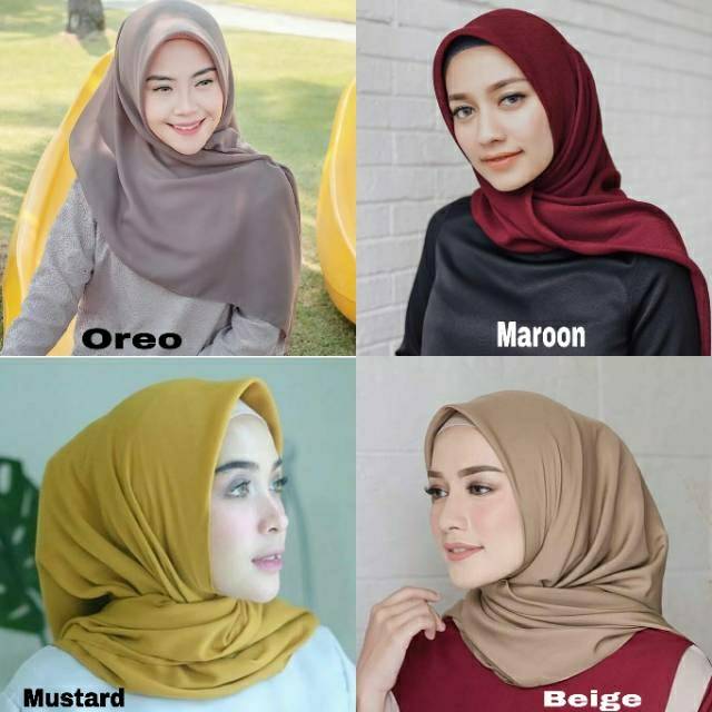 Bella square / segi empat bella / hijab bella / pollycotton