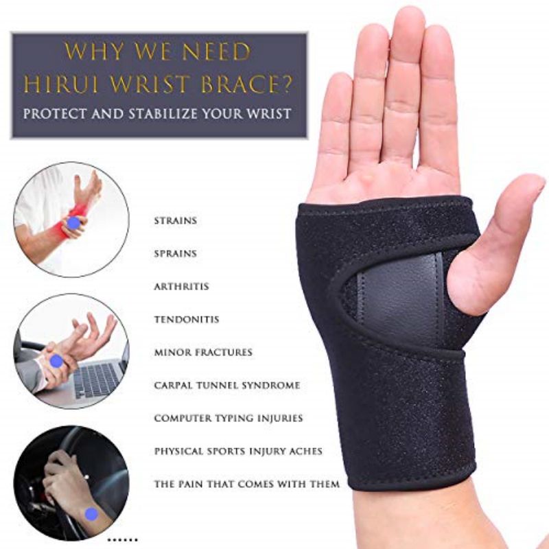 Carpal Tunnel Splint Wrist Brace Deker Pergelangan Tangan Belat Pergelangan Tangan Bracer