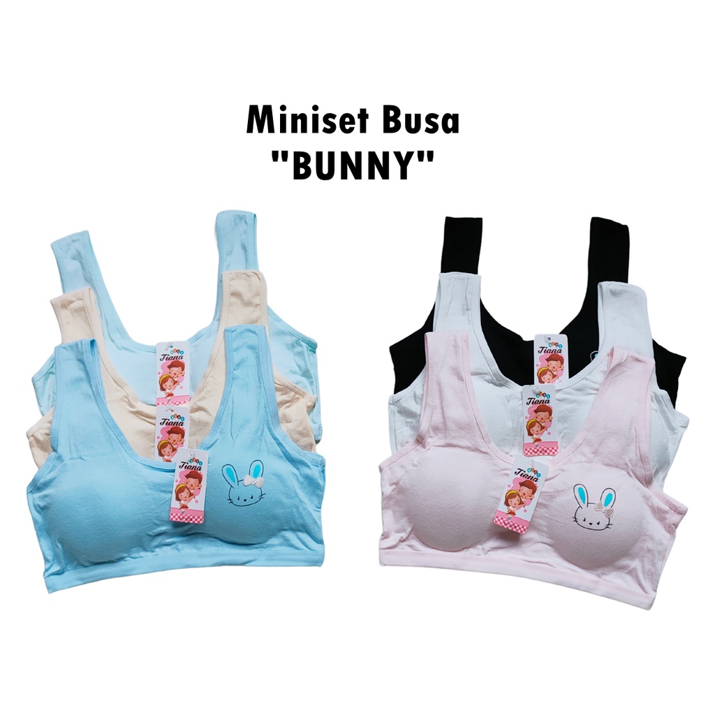 Miniset Busa Tiana Anak ABG Perempuan / Miniset Cup Bra Karakter Tali Besar