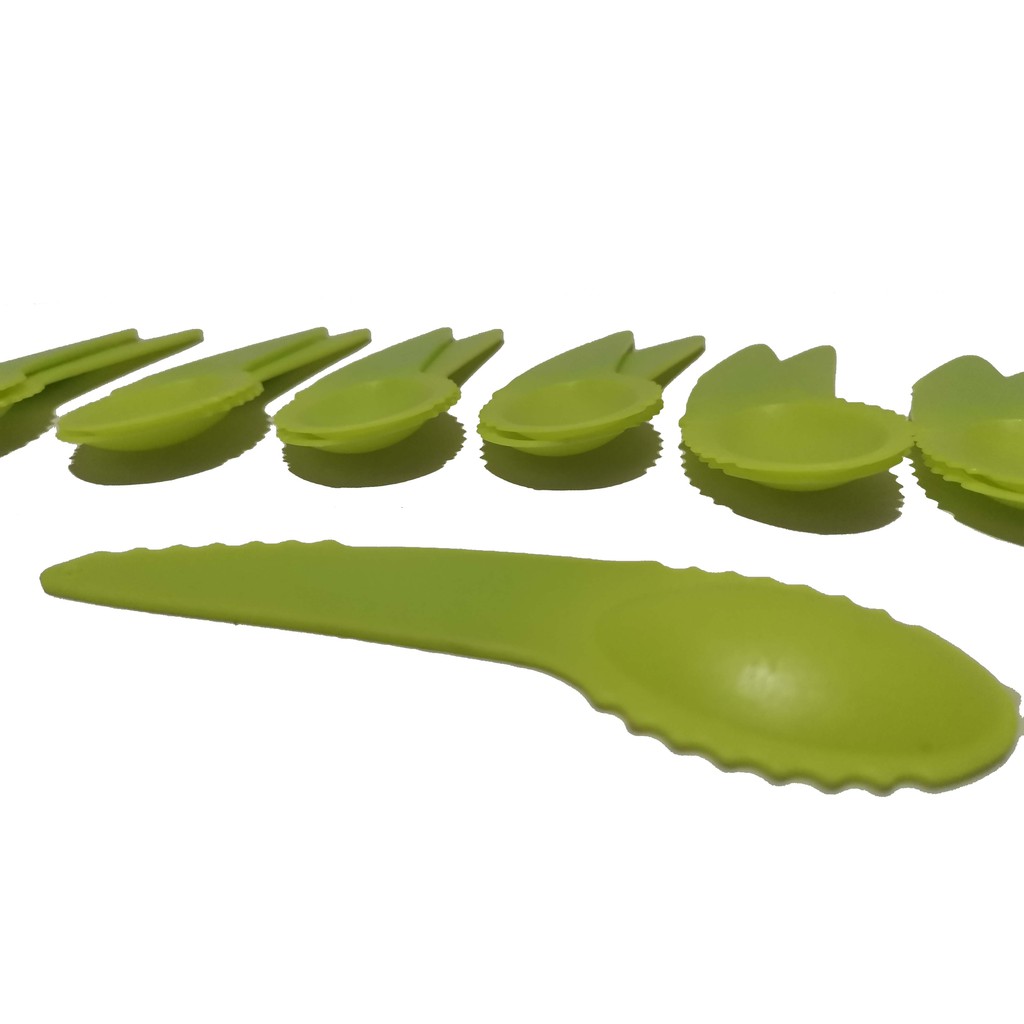 Cheaper-12 Pcs-Sendok Buah Kiwi Bahan Plastik Pengkupas Sendok 666 Spoon Fruit Knife Berkualitas Termurah Perlusin