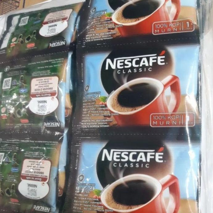 

Bagus Nescafe Classic Sachet 2 Gram Kopi Murni 1 Pack Isi 10 Pcs Bergaransi