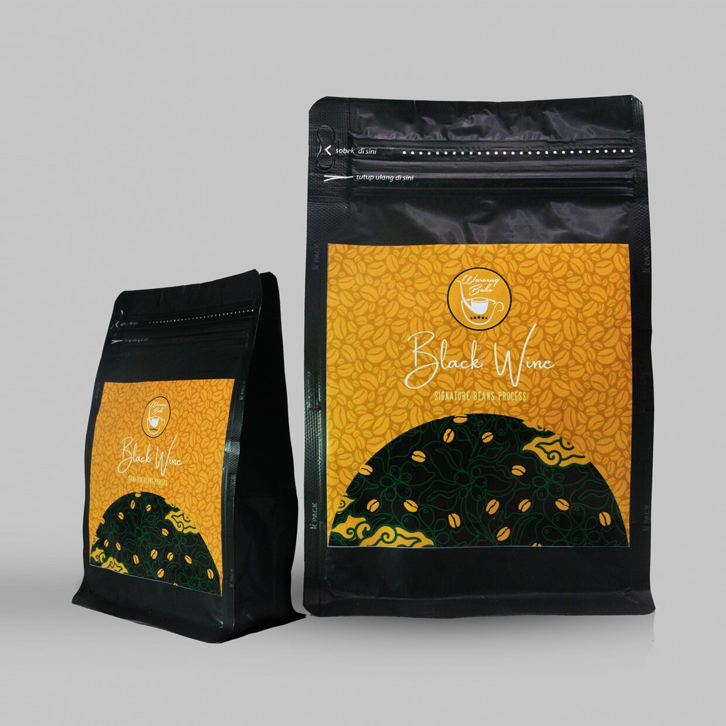 

Biji Kopi Arabika Black Wine 500 gram - Biji/Bubuk