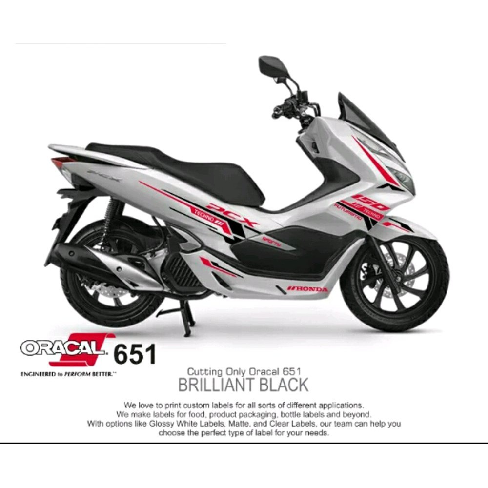 Sticker Striping All New Honda PCX 150 Cool 2 Warna V1 Stiker