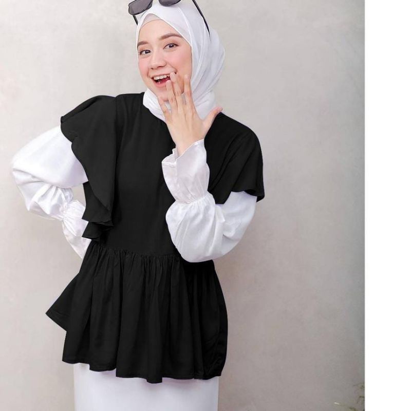 [Fashion Muslim] ENGGID BLOUSE | atasan wanita | korean style | kekinian