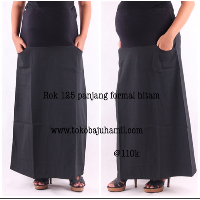 Rok hamil panjang 125 hitam