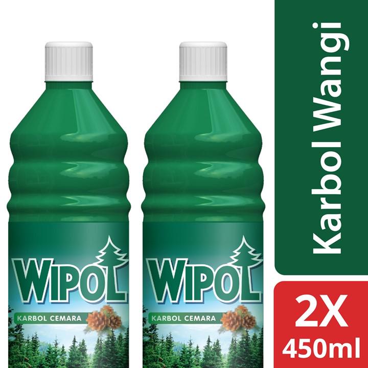 Wipol Karbol Pembersih Lantai Botol 450Ml Twinpack