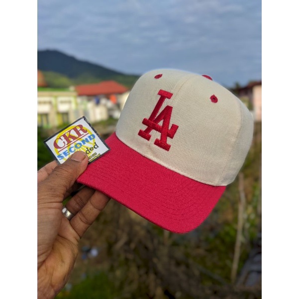 topi pria original branded baseball vintage LA DODGERS