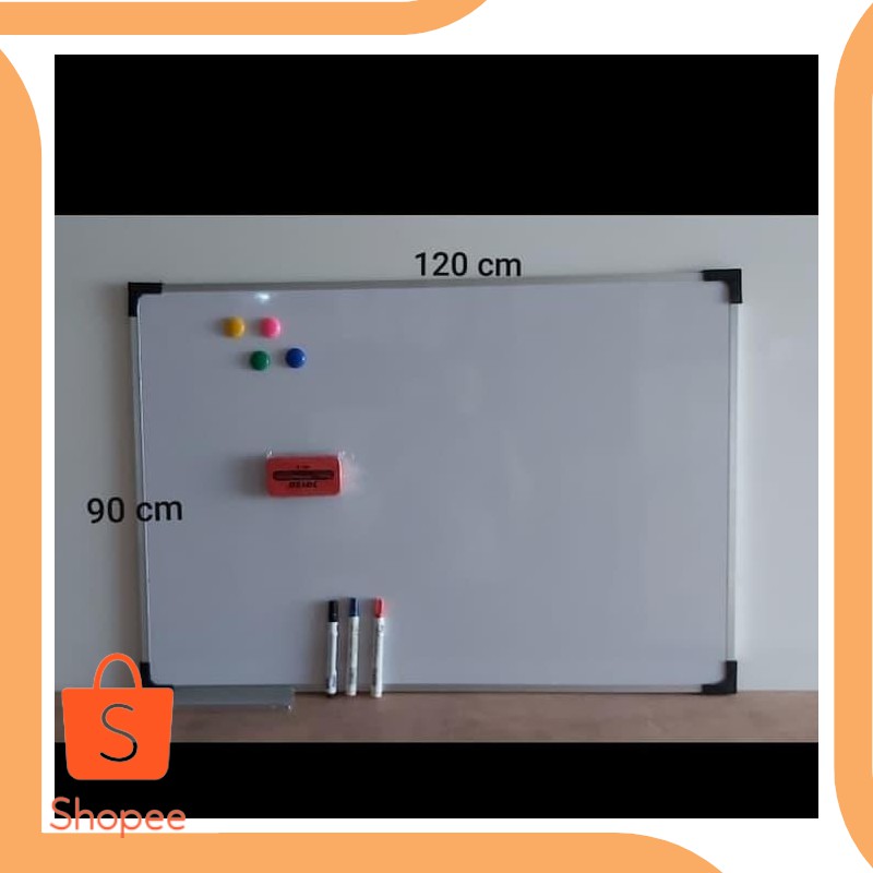 

Unik tools n parts whiteboard magnet 90 x 120 spidol,komplit hapusan board Limited