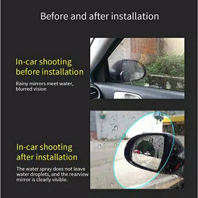 Kaca film spion anti air / anti Fog spion