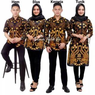 SERAGAM BATIK  COUPLE  GROSIR  BAJU  BATIK  KELUARGA  