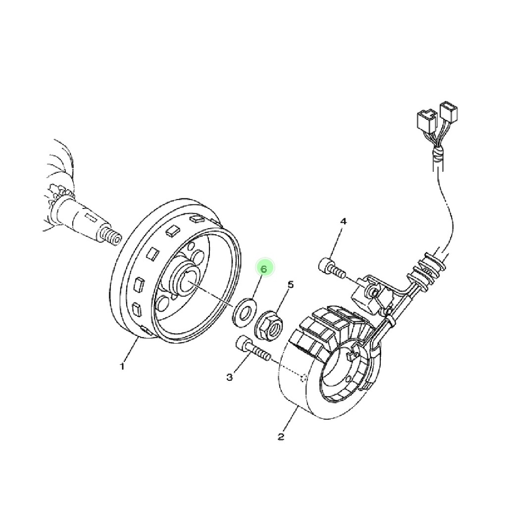 WASHER PLAIN RING MAGNET MAHNIT KRUK AS KIRI VIXION OLD LAMA BYSON KARBU FI INJEKSI 90201-122H1
