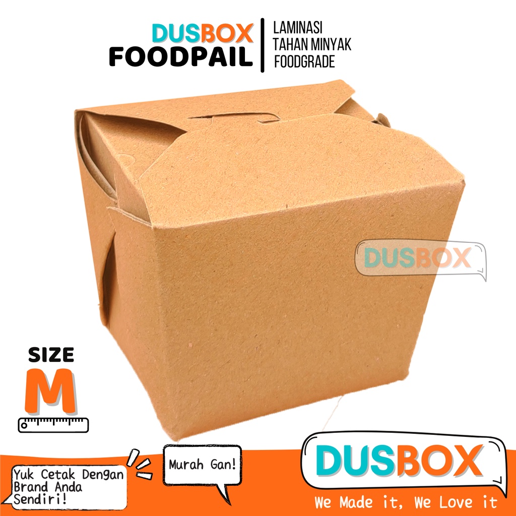 RICE BOX M / RICE BOX PAPER / KEMASAN RICE BOX / FOOD PAIL /BOX FOODPAIL / KEMASAN FOOD PAIL / FOOD 