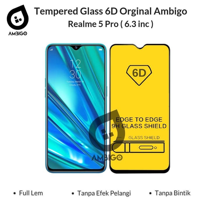 Tempered Glass Full Cover 5D Realme 5 Pro Realme C1 C2 C3 C11 3 Pro Realme 6 Pro 5i 10 4G 5G PRO C15 7i C17 C12 C33 C30S C55