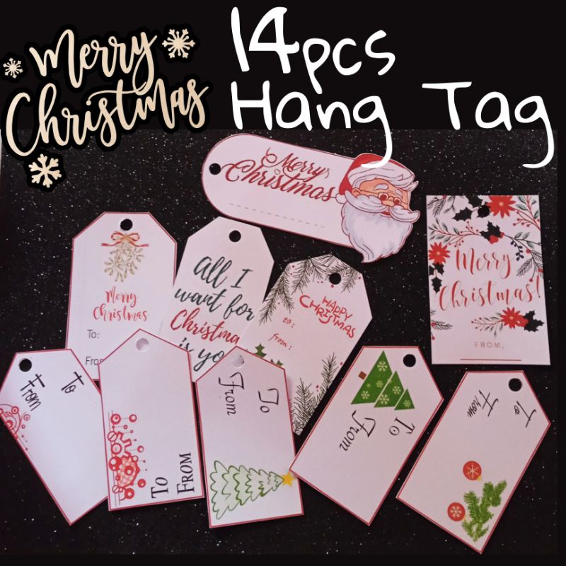 

Hang Tag Christmas Label Natal