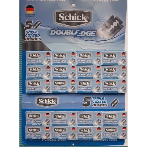 SILET SCHICK DOUBLE EDGE ( 1 PACK ISI 5 PCS )