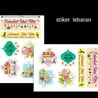  Stiker  toples idul  fitri  1 lembar isi 6 stiker  Shopee 