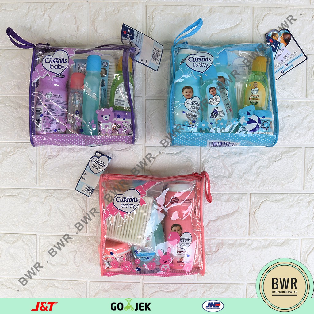 Cussons Baby Gift BASIC Essential Pack Bag | Paket Cussons Medium Paket Perawatan Mandi Bayi | Bwr