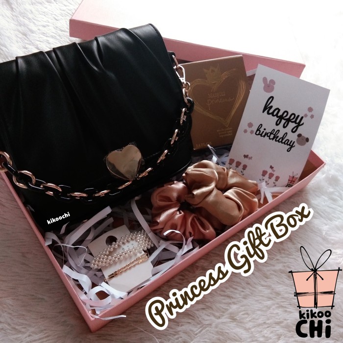 

Princess Gift Box - Hadiah Kado Ulang Tahun Wanita Istri Tas - Hitam