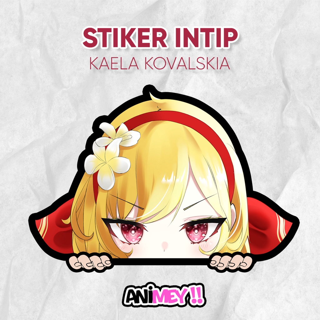 

Stiker Intip Kaela Kovalskia Hololive Vtuber Anime Sticker Waterproof