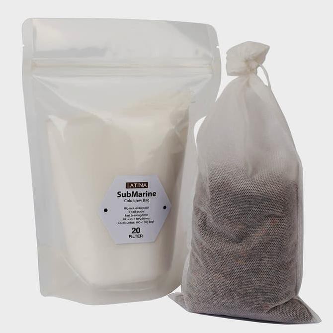 Latina Submarine cold& Hot brew coffee filter 15cups x20pcs