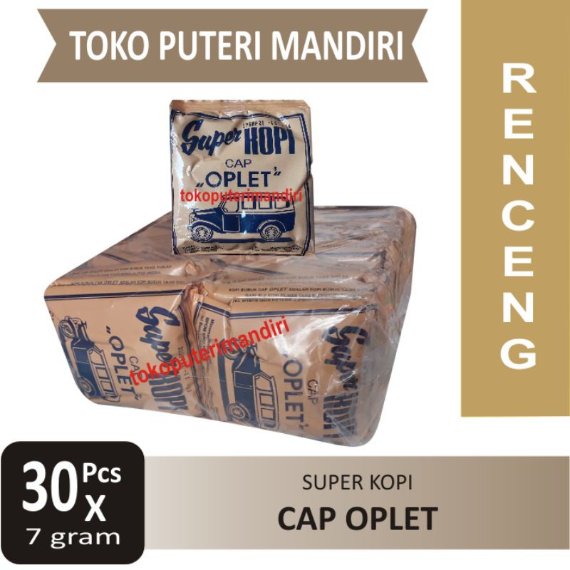 

Kopi Cap Oplet Mini / Oplet Tanpa Gula / Oplet Kecil Renceng isi 30 Pcs