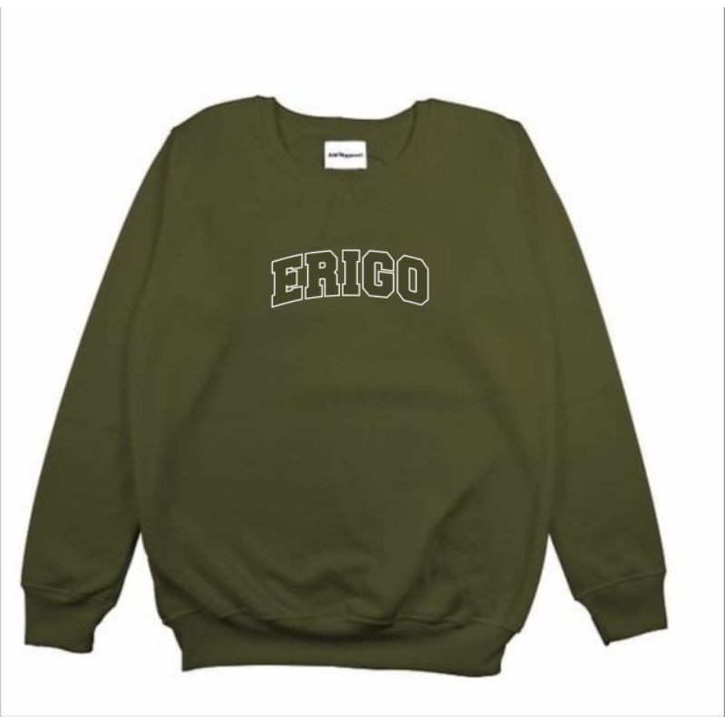 Erigo Sweatshirt Army green Color