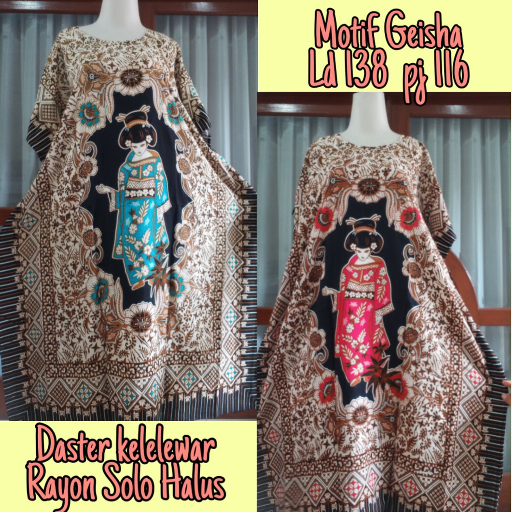 Daster Kelelawar Geisha