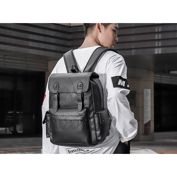 Backpack Tas Ransel Punggung Kulit Laptop