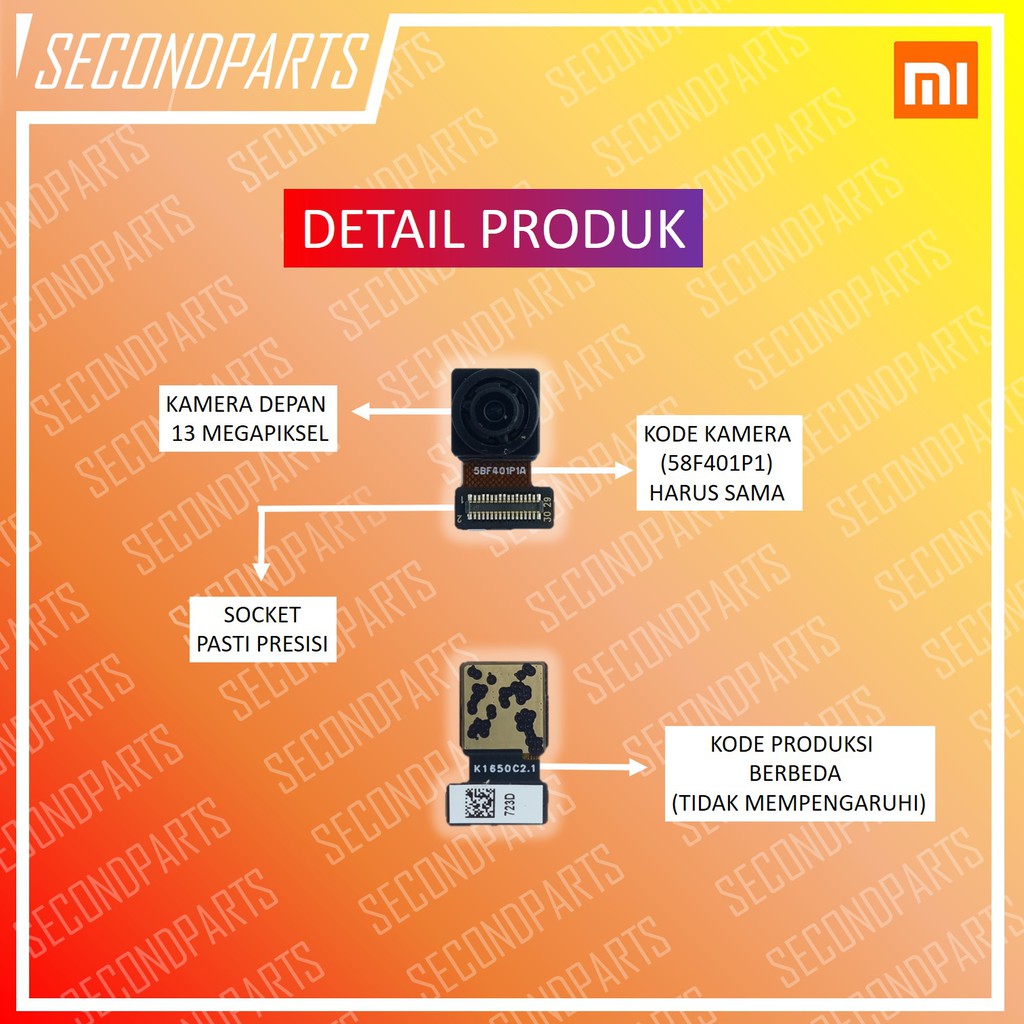 KAMERA DEPAN XIAOMI MI5 / MI 5 PRIME ORIGINAL COPOTAN