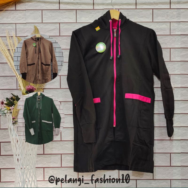 JAKET CEWEK TUNIK POLOS