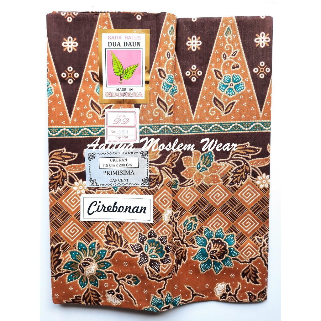 Sarung Batik Dua Daun Cap Cent Kain Sarung Wanita Sarung ibu Melahirkan
