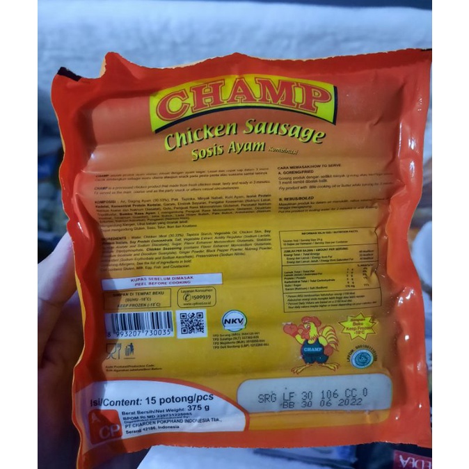 

Sosis ayam champ 325gr