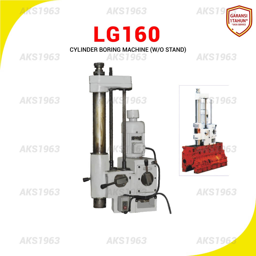 Mesin Kolter Mobil Blok + Honing Piston Alat Bengkel Cylinder Boring Honing Machine AKS-LG160 Heavy 