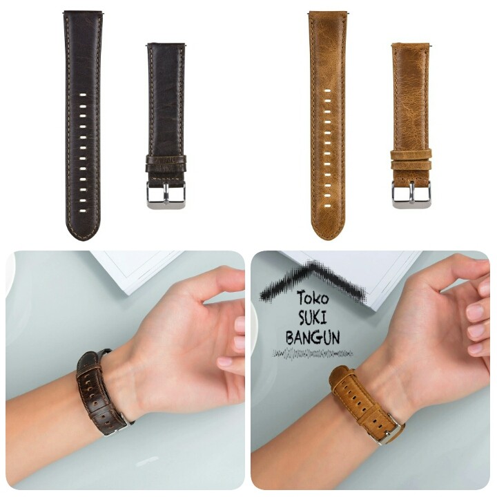 TALI JAM 22mm QUICK RELEASE Leather Vintage Watch Band Strap