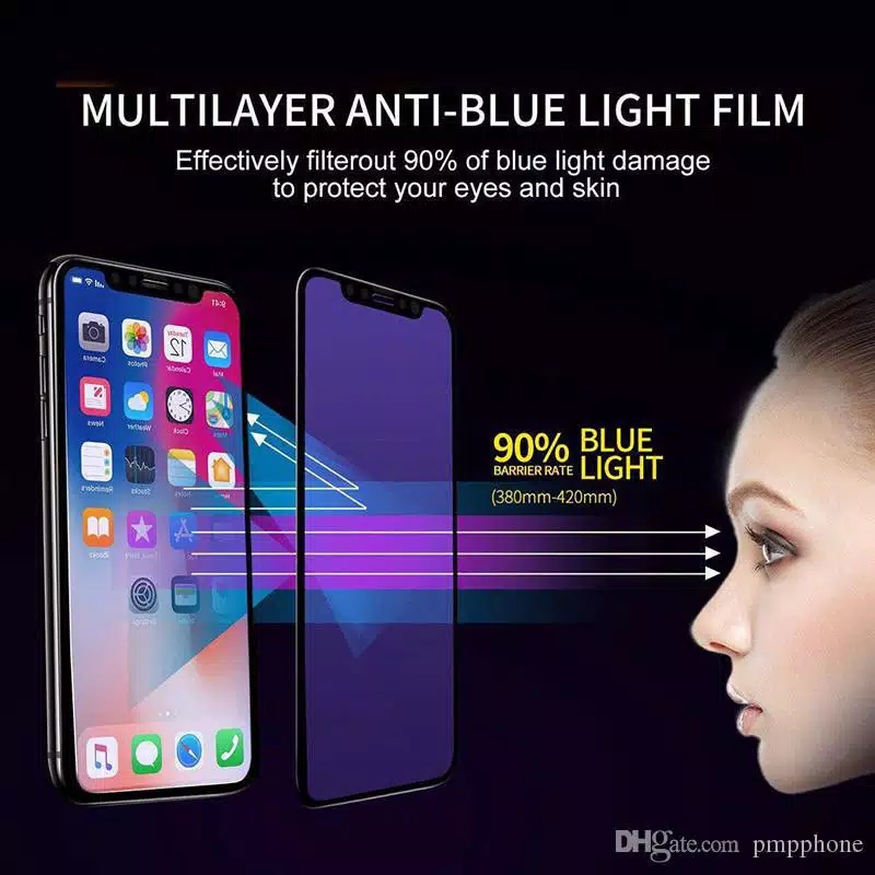 PROMO 2in1 Tempered Glass Blue VIVO V20 SE/V20 Anti Blue/Radiasi Plus Camera Protector