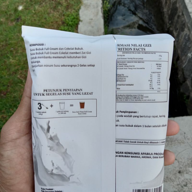 INDOPRIMA COKLAT 100% FULL CREAM