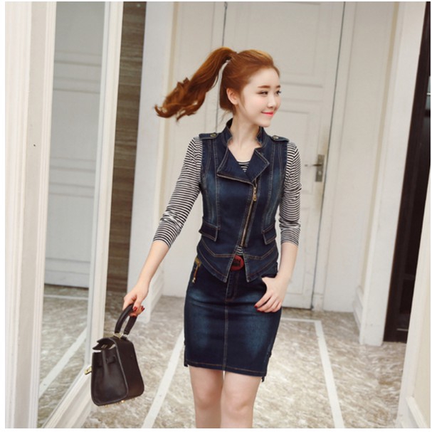 ladies denim dress