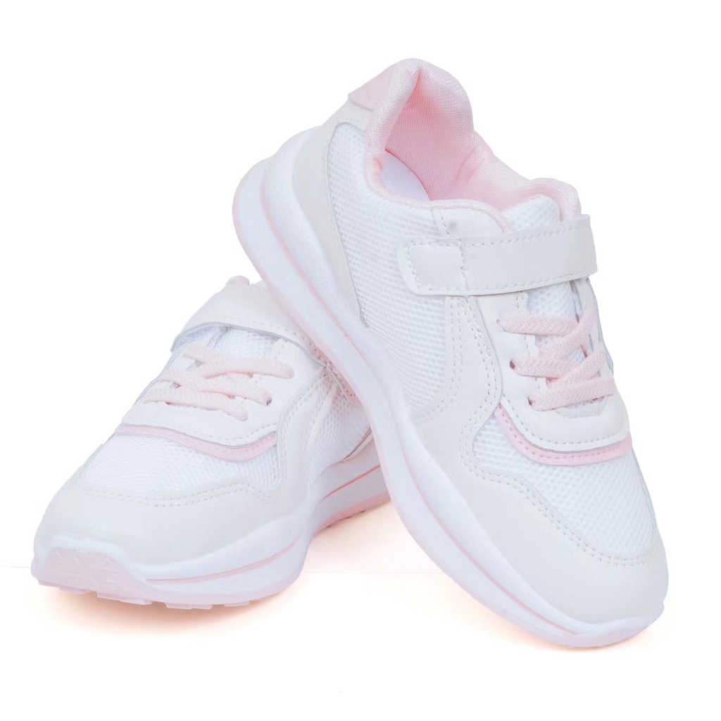 KF CAT Sepatu Sport Kets Sekolah Anak Laki-Laki Perempuan Model Terbaru  Import-Pink