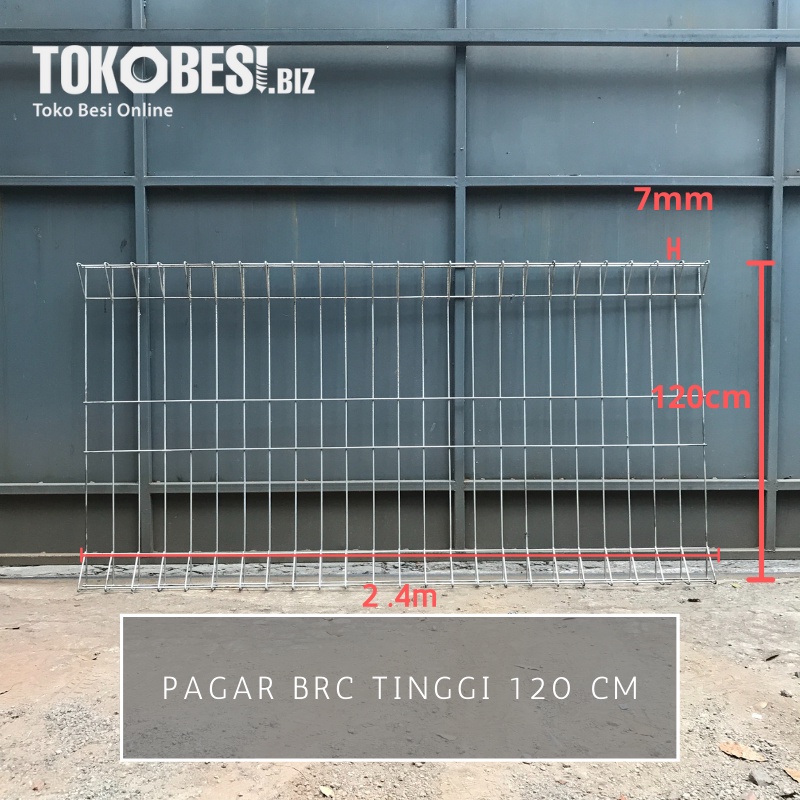 Pagar BRC tinggi 120 cm - Pengiriman Luar Bandung