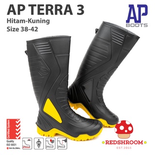 Sepatu Boot Tinggi AP BOOTS AP TERRA 3 HITAM-KUNING Sepatu Motor