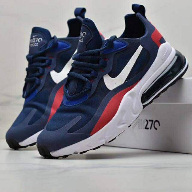 nike air max 270 react red white and blue