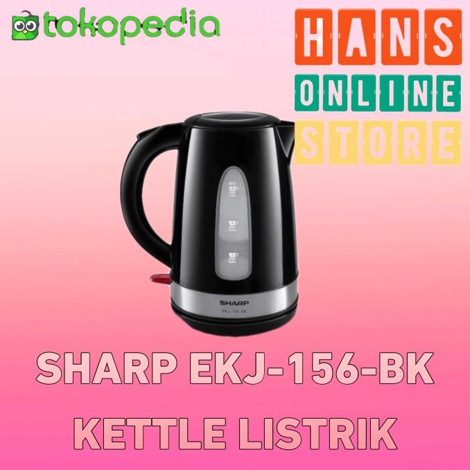 Teko Pemanas Air SHARP EKJ-156-BK Kettle Listrik - Hitam