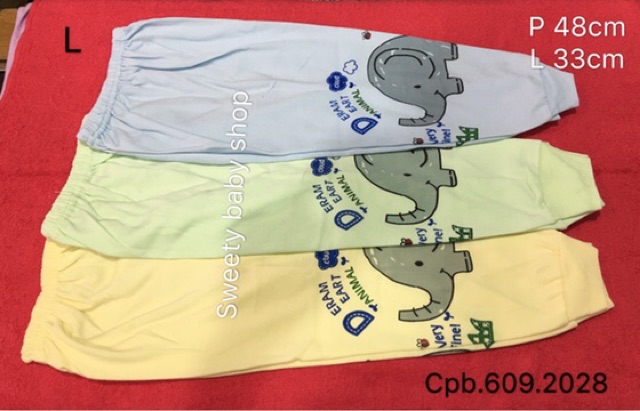 3 PCS Celana Panjang Anak Sablon 6 bulan-6 tahun / celana tidur warna / celana santai kartun