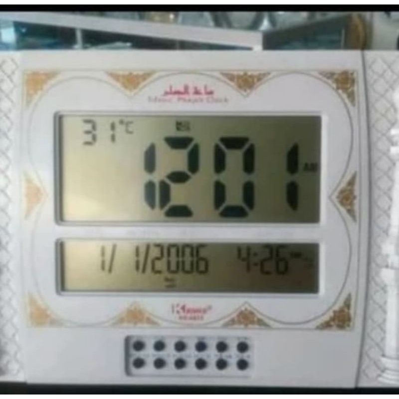 Jam Murah Jam Meja Dinding Digital Adzan Alarm Adzan Kenko KK 6833