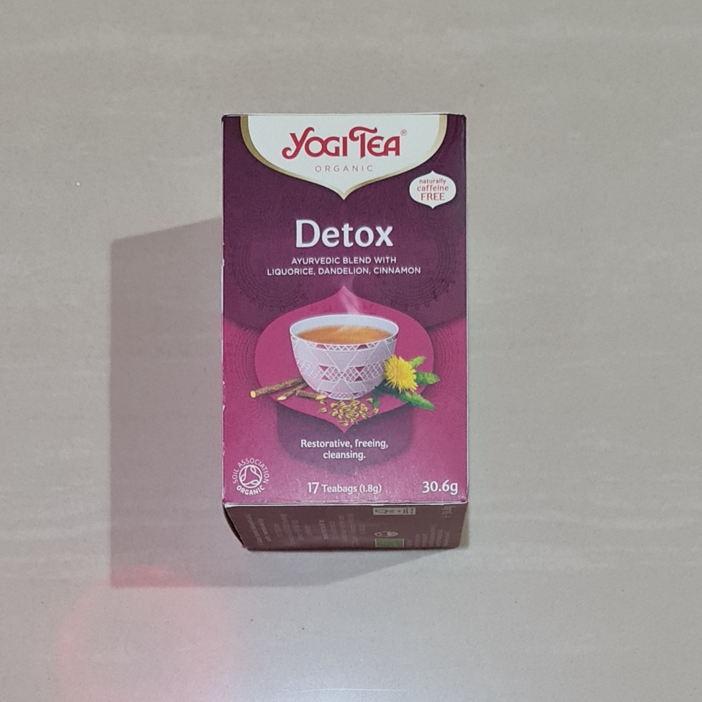 Yogi Tea Organic Detox Ayurdevic Blend Herbal Tea 17 x 1.8 Gram