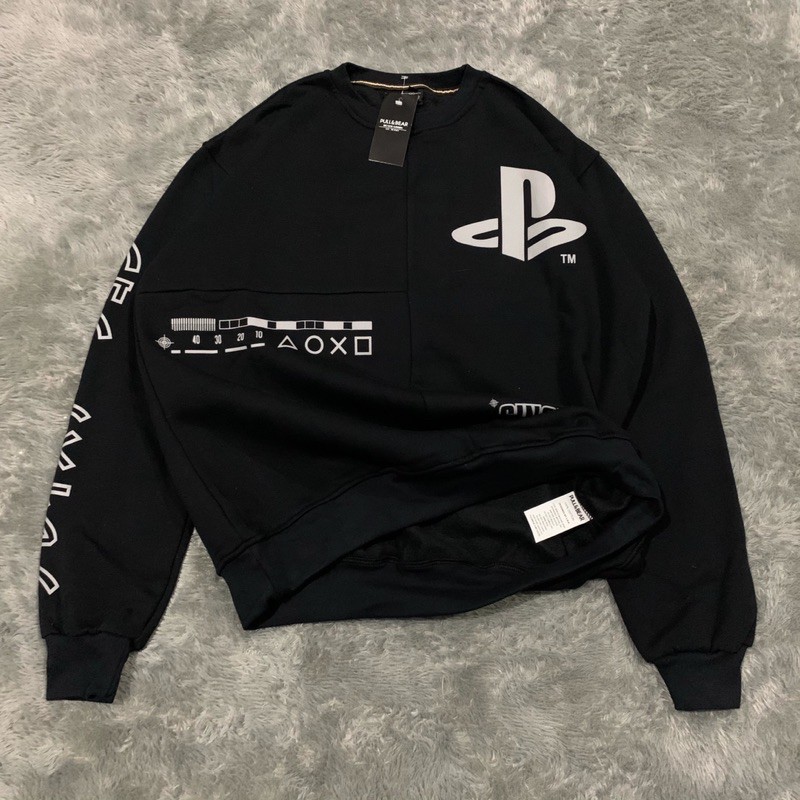 Sweater Crewneck Pull&amp;Bear Playstation Japan Fulltag &amp; Lebel